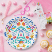 Lebhafte mexikanische Fiesta Wedding Pappteller (Party)