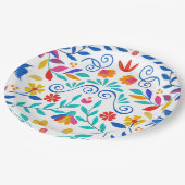 Lebhafte mexikanische Fiesta Wedding Pappteller (Schrägansicht)