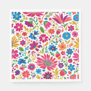 Lebhafte mexikanische Fiesta Wedding Serviette