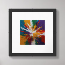 lebhafte Mischung von Farben und Texturen