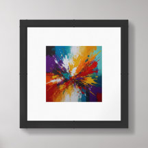 lebhafte Mischung von Farben und Texturen