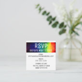 Lebhafte moderne Abstrakte Rainbow-UAWG Begleitkarte (Stehend Vorderseite)