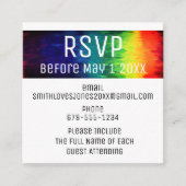 Lebhafte moderne Abstrakte Rainbow-UAWG Begleitkarte (Vorderseite)