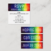 Lebhafte moderne Abstrakte Rainbow-UAWG Begleitkarte (Vorne/Hinten)