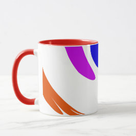 Lebhafte moderne inspirierende und schicke, farben tasse