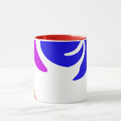 Lebhafte moderne inspirierende und schicke, farben tasse (Zentrum)