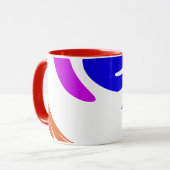 Lebhafte moderne inspirierende und schicke, farben tasse (Vorderseite Links)
