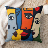 Lebhafte moderne Kunst Kissen (Decke)
