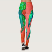 Lebhafte Money Tree Leggings (Rückseite)