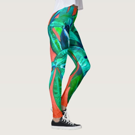 Lebhafte Money Tree Leggings (Rechts)