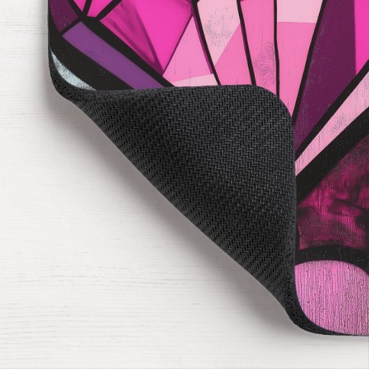 Lebhafte Mosaikherzen Mousepad (Ecke)