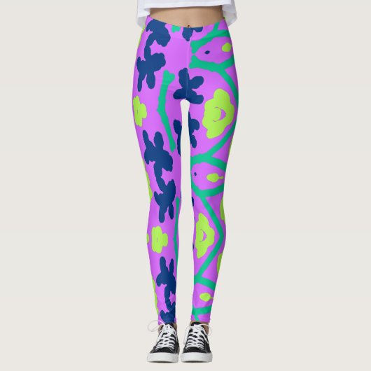 Lebhafte Multicolor-Leggings "Ratti_Creative_Arts" Leggings (Vorderseite)