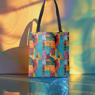 Lebhafte Multicolor-Personalisierte Tote-Tasche mi Tasche