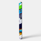 Lebhafte Music Vibes Phone Case - Kopfhörer & Viny (Rückseite / Links)