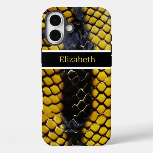 Lebhafte Muster einer giftigen Schlange Case-Mate iPhone Hülle (Rückseite)