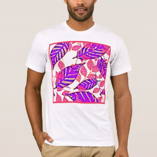 Lebhafte Natur Elegance Muster T-Shirt
