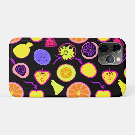 Lebhafte Neon Fruits Artistry Case-Mate iPhone Hülle (Rückseite (Horizontal))