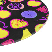 Lebhafte Neon Fruits Artistry Schneidebrett (Ecke)