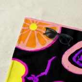 Lebhafte Neon Fruits Artistry Strandtuch (Beispiel)