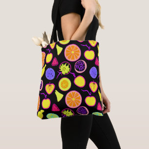 Lebhafte Neon Fruits Artistry Tasche
