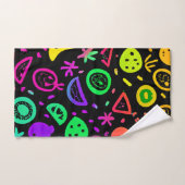 Lebhafte Neon Fruits Muster Kunst Badhandtuch Set (Handtuch)