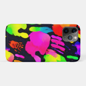 Lebhafte Neon Handprint Art Case-Mate iPhone Hülle (Rückseite (Horizontal))