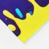 Lebhafte Neon Paint Spritzer Art Fleecedecke (Ecke)