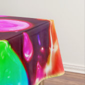 Lebhafte Neon Raindrops Art Tischdecke (Beispiel)