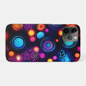 Lebhafte Neon Spiral und Dot Art Case-Mate iPhone Hülle (Rückseite (Horizontal))
