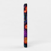 Lebhafte Neon Spiral und Dot Art Case-Mate iPhone Hülle (Hinten/Rechts)
