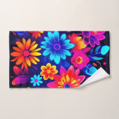 Lebhafte neonfarbene Kunst Badhandtuch Set (Handtuch)