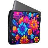Lebhafte neonfarbene Kunst Laptopschutzhülle (Vorne Rechts)