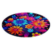 Lebhafte neonfarbene Kunst Schneidebrett (Ecke)