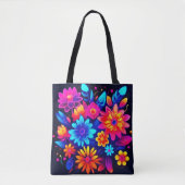 Lebhafte neonfarbene Kunst Tasche (Vorderseite)