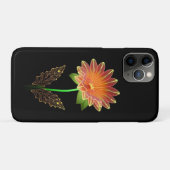 Lebhafte neonumrandete Blume mit üppig grünem Verl Case-Mate iPhone Hülle (Rückseite (Horizontal))