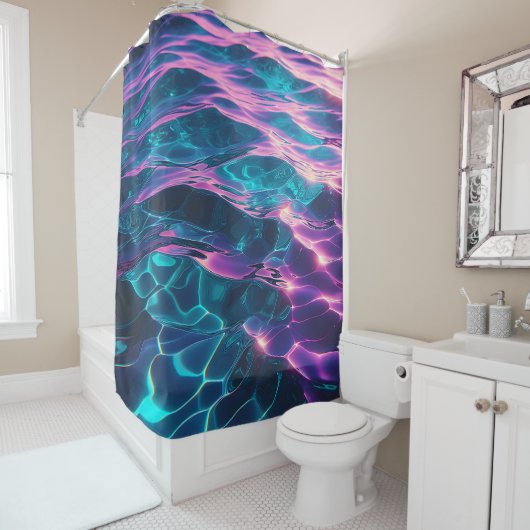 "Lebhafte Neonwasserarme" Duschvorhang (Beispiel)