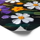 Lebhafte Ölgemälde an den Bergen Poster (Ecke)