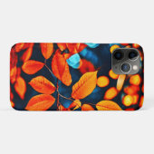 Lebhafte Orange Blätter Kunst Case-Mate iPhone Hülle (Rückseite (Horizontal))