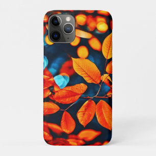 Lebhafte Orange Blätter Kunst Case-Mate iPhone Hülle