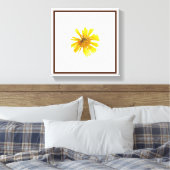 Lebhafte Orange Blossom Mauer Leinwanddruck (Insitu (Schlafzimmer))