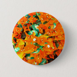 Lebhafte Orange Bougainvillea Blume Button