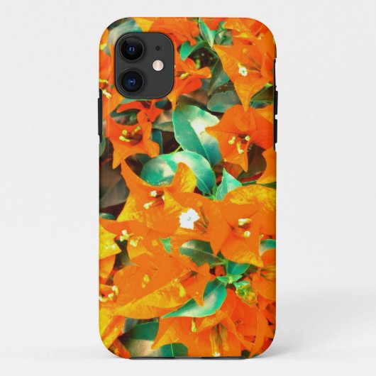 Lebhafte Orange Bougainvillea Blume Case-Mate iPhone Hülle (Rückseite)