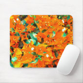 Lebhafte Orange Bougainvillea Blume Mousepad (Mit Mouse)