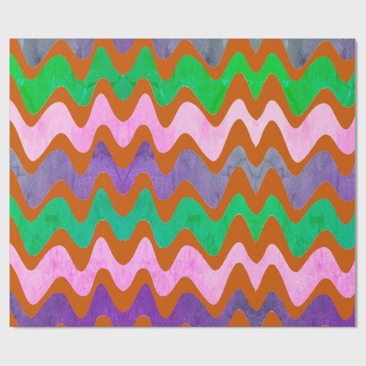 Lebhafte Orange-Giftideen Geschenkpapier (Flach)