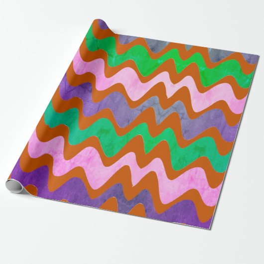 Lebhafte Orange-Giftideen Geschenkpapier (Ungerollt)