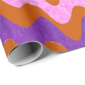 Lebhafte Orange-Giftideen Geschenkpapier (Rolleneckpunkt)