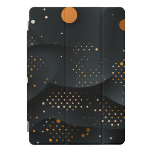 Lebhafte orangefarbene Punkte, dynamische schwarze iPad Pro Cover