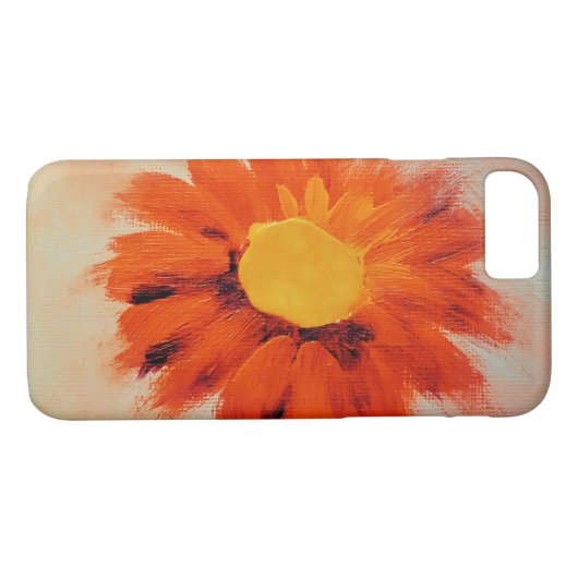 Lebhafte Orangenblume Case-Mate iPhone Hülle (Rückseite (Horizontal))