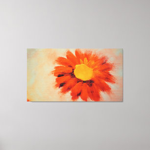 Lebhafte Orangenblume Leinwanddruck