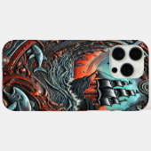 Lebhafte Ozeanreise mit Schiff & Seebad Case-Mate iPhone Hülle (Rückseite (Horizontal))